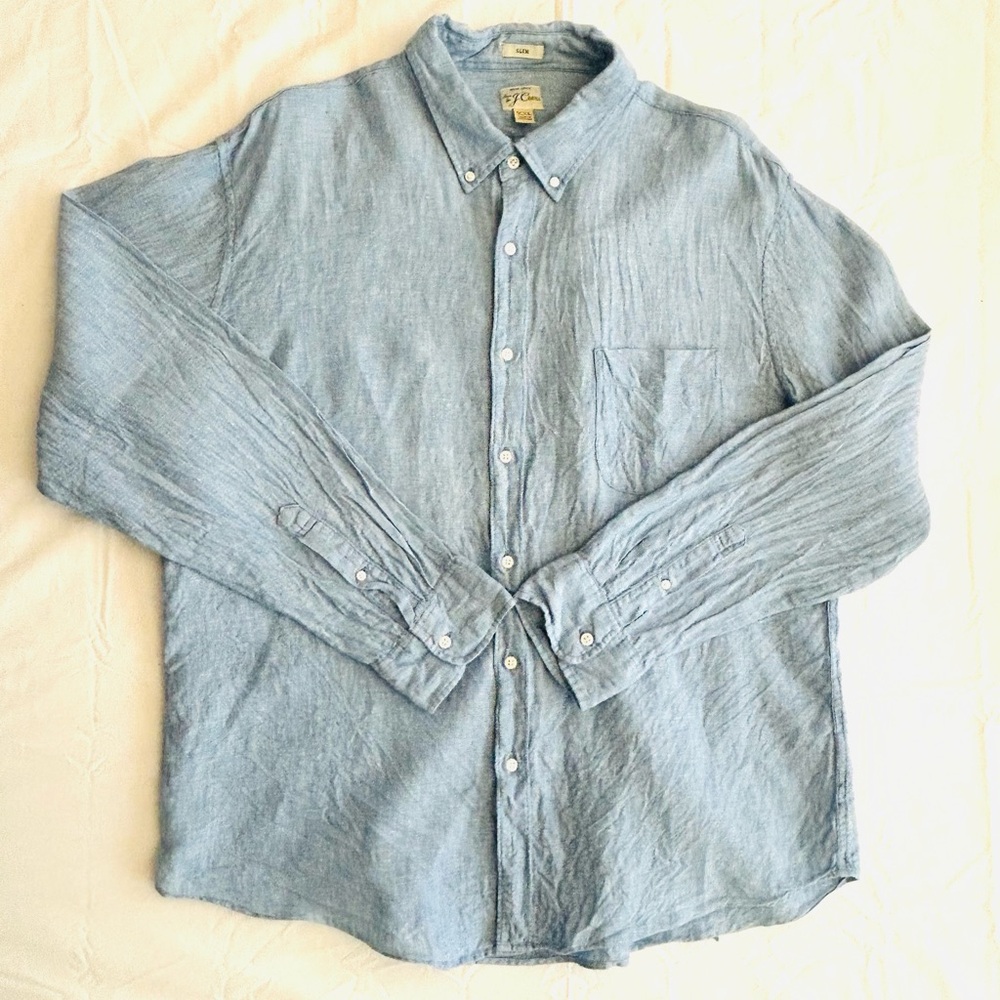 J Crew Baird McNutt Irish Linen Shirt - Picture 2 of 11